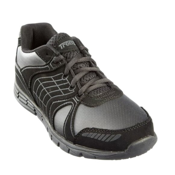 Tredsafe Women's Nancy Slip Resistant Black Lace Up  Work Duty Shoes   Size 9 - Picture 1 of 15